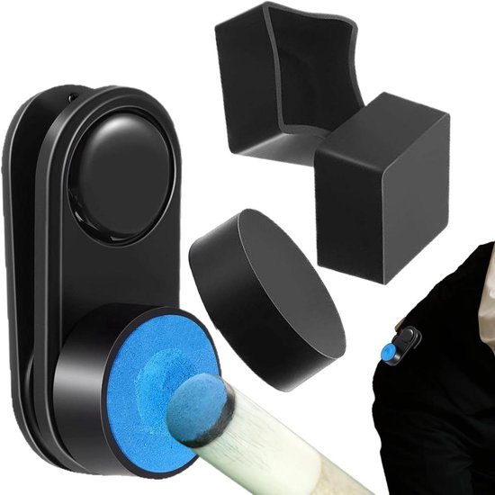 Biljart Krijt Houder - Pool Cue Krijt Houder - Verbeteren Spelgemak - Magnetische Snelle Toegang