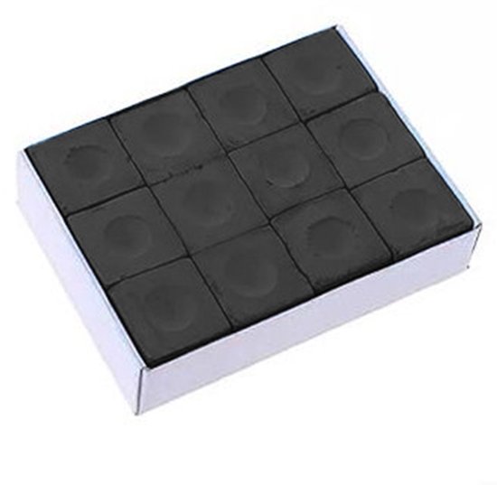 Biljart krijt zwart van Merkloos