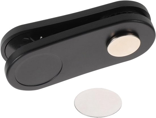Biljart Krijthouder - Snooker Accessoire - Snel Krijt Aanbrengen - Sterke Magnetische Bevestiging - 7x3x1.5cm - Zwart