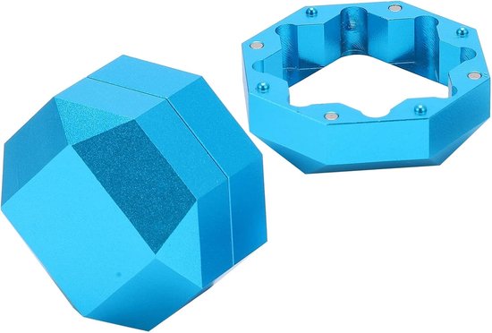 Biljart Krijthouder - Snooker Krijt Kubus - Biljart Accessoire - Sterke Magnetische Sluiting - 36x36x36mm - Blauw