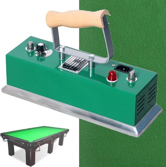 Biljart Laken Strijkijzer - Pooltafel Onderhoud - Tafel Onderhouden - Verstelbare Temperatuur - 300mm - Zwart