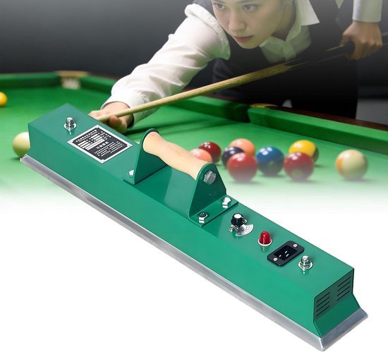 Biljart Laken Strijkijzer - Snooker Tafel Onderhoud - Laken Glad Maken - Instelbare Temperatuur - 670mm Lengte - Grijs
