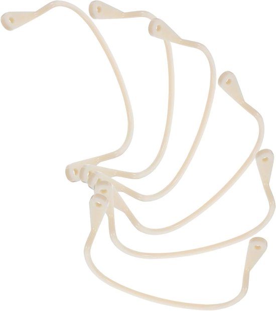 Biljart Netto Tas Houder - Zak Fixator Beugel - Tafel Stabiliseren - Eenvoudige Installatie - 6 Stuks - Beige