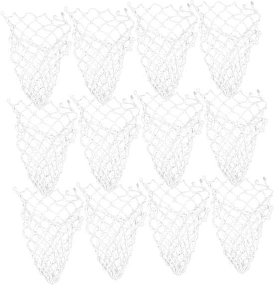 Biljart Netto Zakken - Pooltafel Pockets - Biljartballen Opvangen - Onbegane Bodem - 32x10cm - Wit