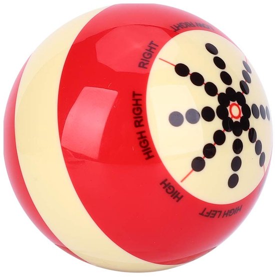 Biljart Oefenbal - Pool Training Hulp - Precisie Verbeteren - Met Oefenlijnen - 57.2mm Diameter - Zoals Afgebeeld
