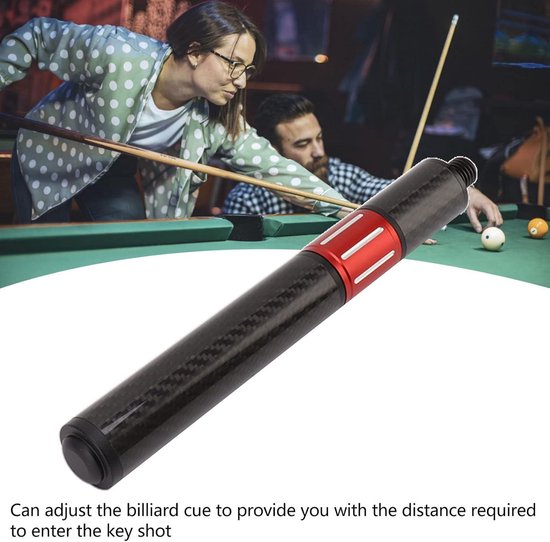 Biljart Pool Cue Extension - Koolstofvezel Biljart Keu Extension Extender - Compatibel met Fury Biljart Keu .
