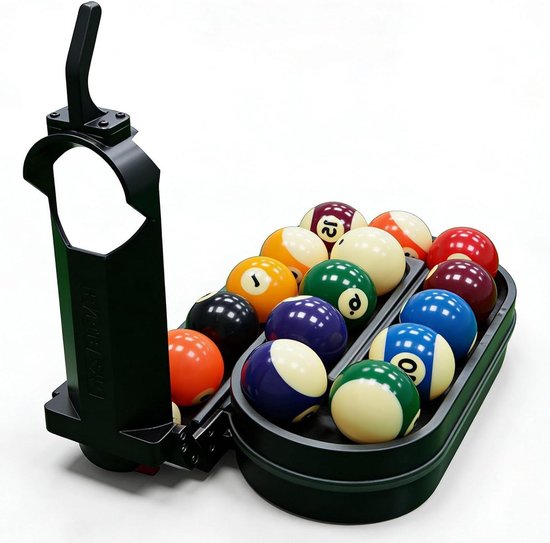 Biljart Pool Trainer - Ballenwerper Rek - Nauwkeurigheid Trainen - Automatische Ballenaanvoer - 31 x 24 x 36 cm - Zwart