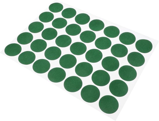 Biljart Reparatie Stickers - Pool Tafel Dots - Tafel Onderhoud - Duurzaam Pluis Materiaal - 35 Stippen Per Vel - Groen