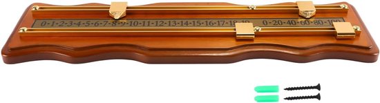 Biljart scorebord - handmatig - voor pool- en snooker - eenvoudig scoreregistratie - Vemera