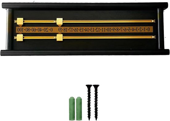 Biljart Scorebord - Scorekeeper Hout - Wedstrijden Bijhouden - Batterijloos Gebruik - 56 cm Lengte - Niet gespecificeerd