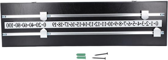Biljart Scorebord - Snooker Scorehouder - Wedstrijd Bijhouden - Massief Hout Constructie - 51 x 15 cm - Niet Gespecificeerd
