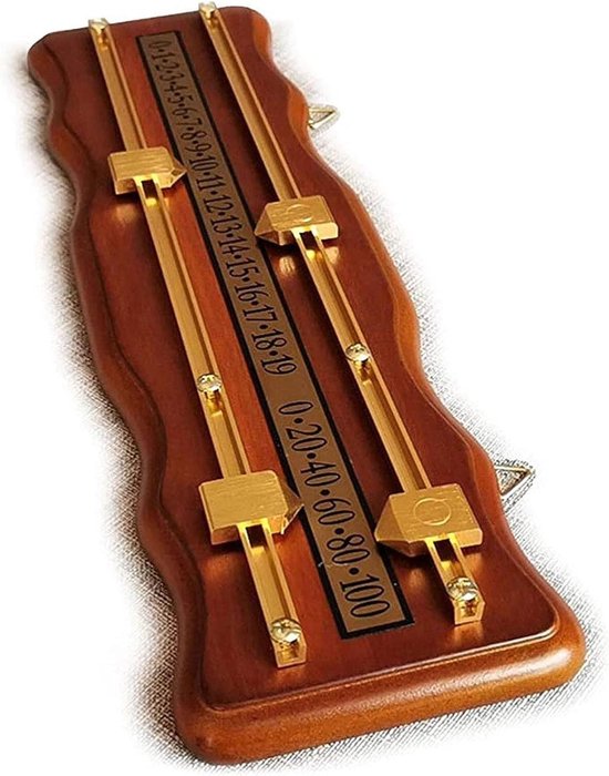 Biljart Scorebord - Snooker Scorekeeper - Spelscore Bijhouden - Messing & Koper Details - 430 x 120 mm - Niet gespecificeerd