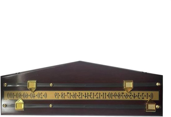 Biljart Scorekaart - Scorebord Hout - Biljart Spel - Moderne Houten Uitstraling - 415 x 138 cm - Niet gespecificeerd