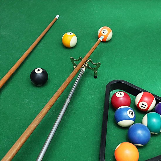 Biljart-/snookerkeu, telescopische keuhouder, keuhouder met verwisselbare kop. van Pineapple Fitness