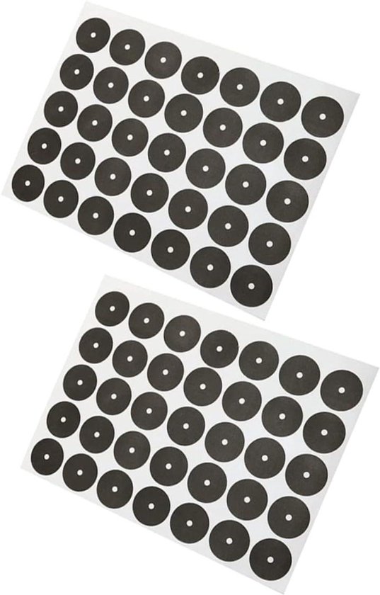 Biljart Tafel Markeringen - Pool Stippen - Precisie Spel - Zelfklevend Vezeldoek - 35 Stuks - Zwart van Merkloos