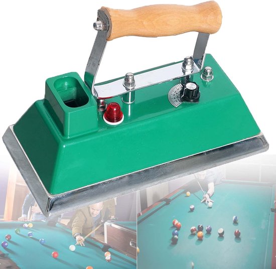 Biljart Tafel Strijkijzer - Pooltafel Accessoires - Strakke Tafellinnen - Verstelbare Temperatuur - 243mm Breedte