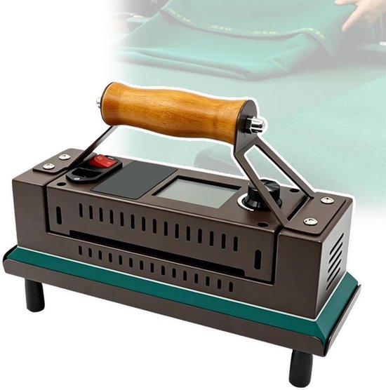 Biljart Tafel Strijkijzer - Viltbeschermer Snooker - Tafelonderhoud - Digitale Temperatuurregeling - 300 mm - Koffie