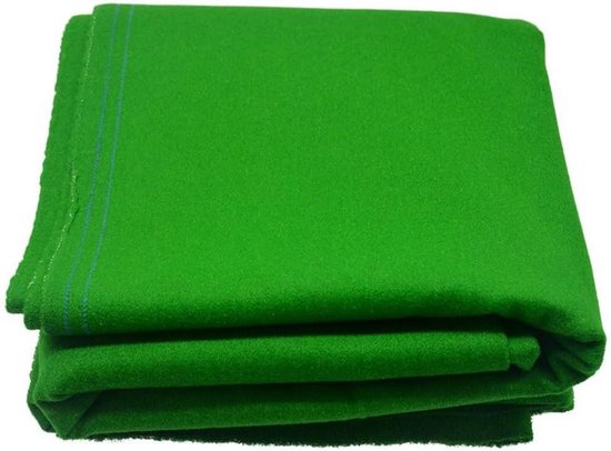 Biljart tafelkleed - Pooltafel doek - Spelverbetering - Slijtvast vilt - 28 x 16 m - Groen