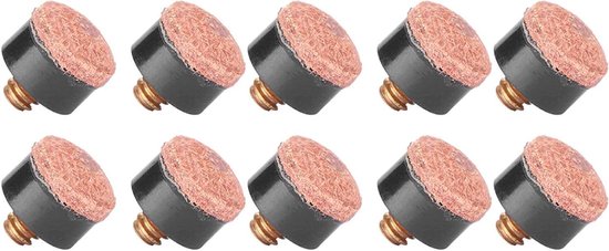 Biljart top accessoire - indoor sport benodigdheden - praktische 12 mm biljart tip van Merkloos