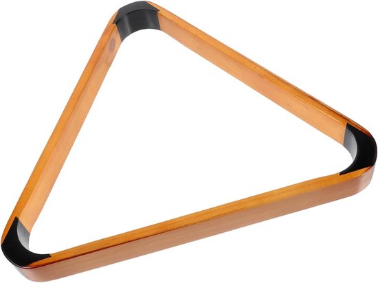 Biljart Triangle Rack - Pooltafel Frame - Spel Voorbereiden - Standaard Ballen - 33x29x3cm - Zoals Getoond
