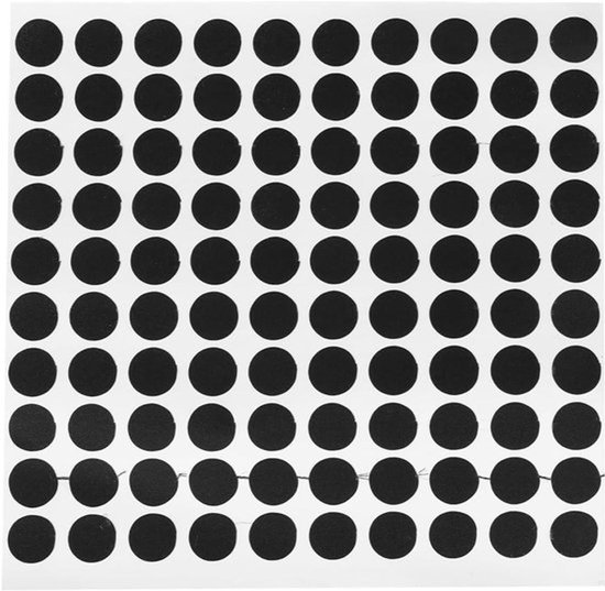 Biljartbal Positioneringsstickers - Afslag - Nauwkeurige Positioneringsstickers - 12mm - 100 Stickers op een Vel - Gemakkelijk Aan te Brengen en te Verwijderen - Pooltafel Markeringspunten - Geschikt voor Pooltafel van Merkloos