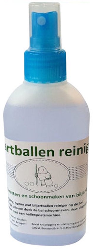 Biljartballen reiniger voor dagelijkse gebruik. Bevat geen schuurmiddelen . met spray mond van Aramith