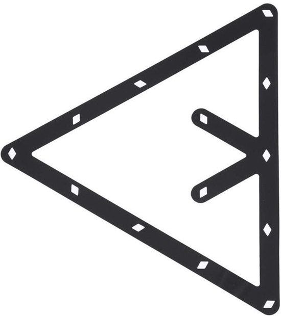 Biljartballenrek - Driehoekige Houder - Geschikt voor 8/9/10 Ballen - Ruimtebesparend - Eenvoudig in Gebruik - Beschermt Tafelkleed - Biljartrek