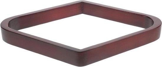 Biljartbalrek Hout - Pool Rek - Biljart Spel - Ruitvormig Ontwerp - 31x21x3 cm - Donkerrood