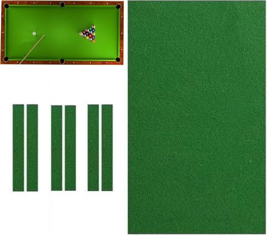 Biljartdoek - Biljarttafelvilt Snookerdoek - Biljart Spel Verbeteren - Hoge Dichtheid Vezelstructuur - 7 Voet Tafel - Groen