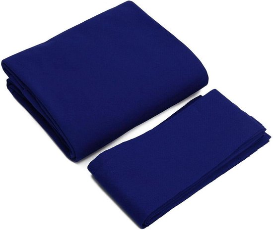 Biljartdoek Pooltafel - Tafelkleed Snooker - Biljart Spelen - Standaard Duurzaam - 7ft 8ft 9ft - Blauw