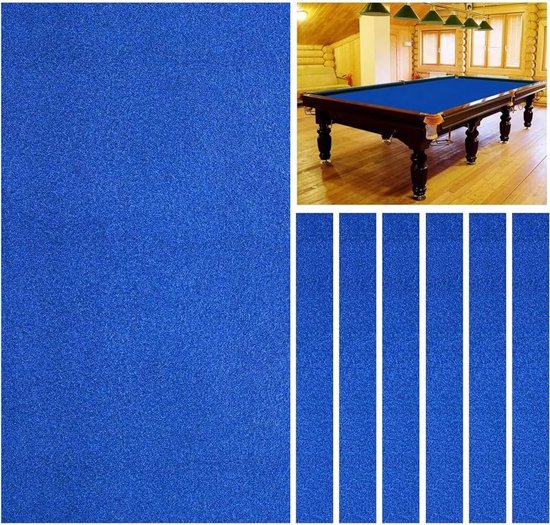 Biljartdoek - Pooltafel vilt - Indoor sporten - Hoge elasticiteit - 8 ft - Blauw