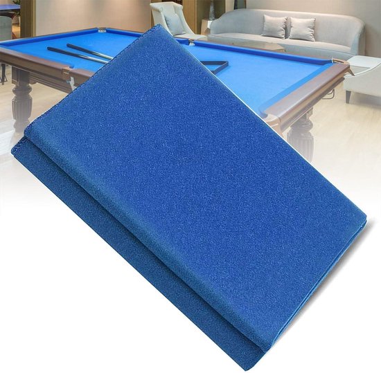 Biljartdoek Pooltafel Vilt - Tafelkleed Poolspel - Nauwkeurig Balrollen - Snelle Snelheid Doek - Voor 7/8/9 ft Tafel - Blauw