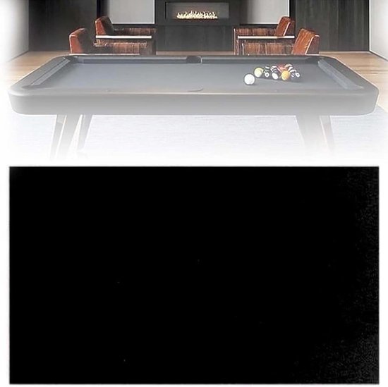Biljartdoek Pooltafel - Vilt Zwembad - Sport Spel - Snelheid Slijtvast - 7 Voet - Zwart