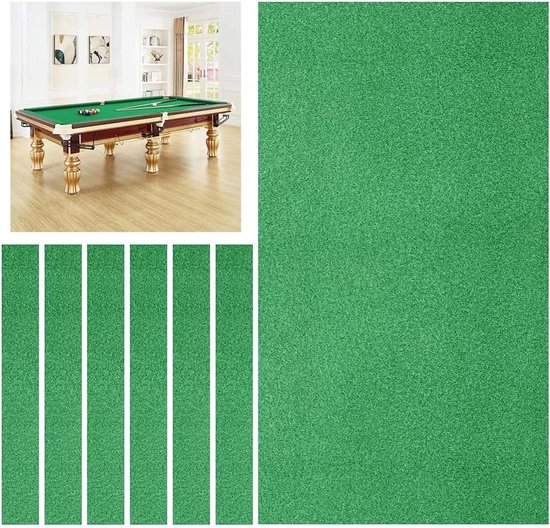 Biljartdoek Pooltafel - Vilten Doek - Sport Spel - Duurzaam Anti-Kras - 7/8/9ft - Blauw