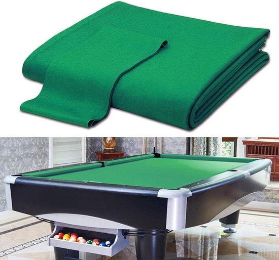 Biljartdoek - Pooltafelkleed - Sport Spel - Snijdbaar Materiaal - 7 voet - Groen