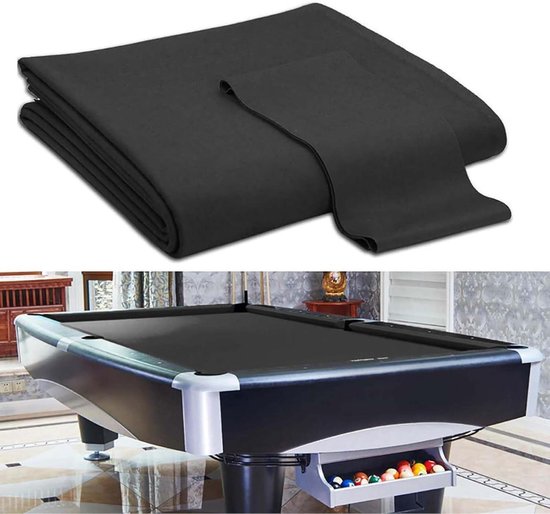 Biljartdoek Vervangingsset - Pooltafel Vilt - Sport Spel - Premium Duurzaam Materiaal - 9ft Tafel - Blauw