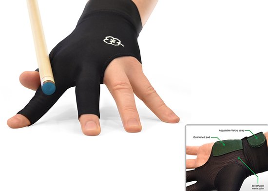 Biljarthandschoen McDermott - green - M - rhp van Merkloos