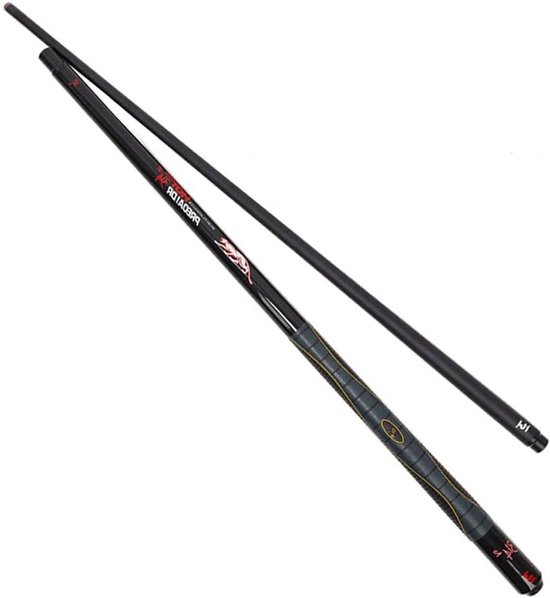 Biljartkeu 1/2 - Poolkeu Snookerkeu - Biljart Spelen - Handgemaakt Koolstofvezel Esdoorn - 147 cm - Rood