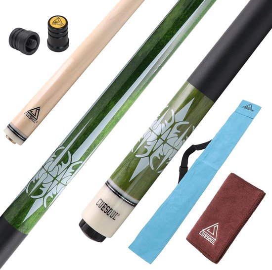 Biljartkeu 147 cm, 21 Ounce, 13 mm Tip - Inclusief Keutasche van Merkloos