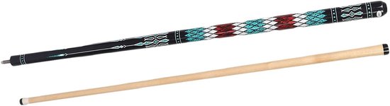 Biljartkeu 2-delig - Poolstok Keu - Pool Spelen - Houten Constructie - 145 cm - Zwart