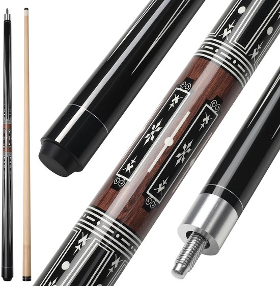 Biljartkeu 58 Inch - 20 Oz Gewicht - 13 Mm Lederen Tip - Esdoornhout - Professioneel Poolkeu