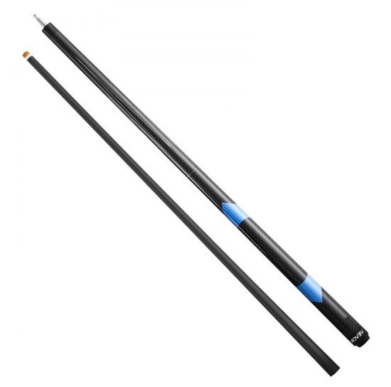 Biljartkeu Carbon Fiber - 58 Inch Lengte - 538 Gram Gewicht - Zwart - Poolkeu - Beginnerskeu