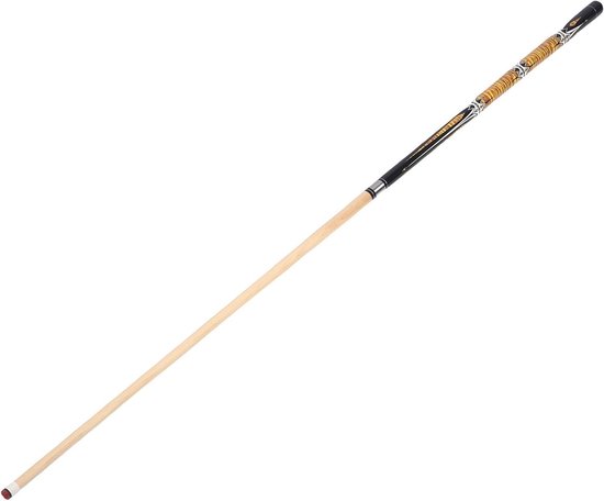 Biljartkeu Esdoornhout - Poolstick Keu - Poolen en Snooker - Tweedelige Constructie - 145 Meter - Zwart