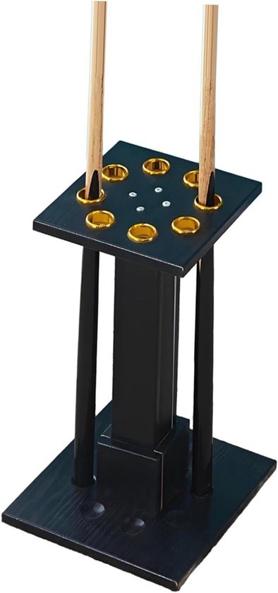Biljartkeu Houder - Pool Keu Rek - Keus Opbergen - Stevige Kartonnen Structuur - 8 Keus - Zwart