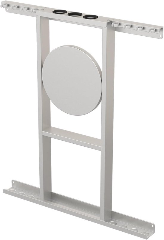 Biljartkeu Houder - Pool Keu Rek - Speelkamer Organisatie - Duurzaam Koolstofstaal - 72x85cm - Zilver