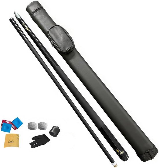 Biljartkeu Koolstofvezel - Poolkeu Snookerkeu - Spel Verbeteren - Antislip Grip Ontwerp - 145 cm - Roze
