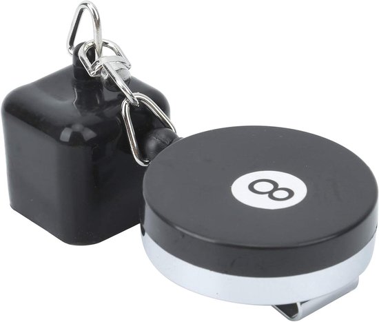Biljartkeu Krijthouder - Snooker Accessoire - Biljart Spelen - Intrekbare Riemclip - 31 gram - Zwart