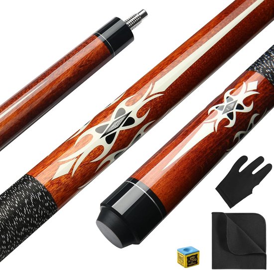 Biljartkeu - Pool keu - Biljart Spelen - Canadees esdoornhout - 58 inch - Bruin