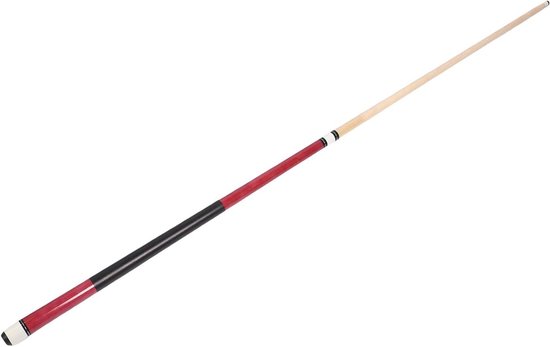 Biljartkeu - Poolkeu 2-delig - Pooltafel sport - Professionele taper - 147 cm - Zwart