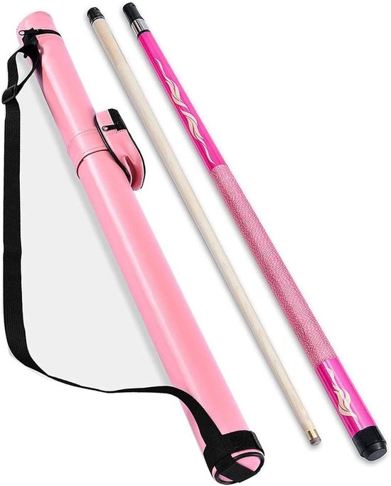 Biljartkeu - Poolkeu Dames - Biljart Spelen - Afneembaar Ontwerp - 147 cm - Roze van Merkloos